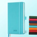 Agenda 2026: agenda de poche semainier a6 petit 16, 4x9, 6 cm, planificateur hebdomadaire & journalier ...