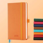 Agenda 2026: agenda de poche semainier a6 petit 16, 4x9, 6 cm, planificateur hebdomadaire & journalier ...