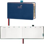 Agenda 2026 semainier de poche 9 x 16, 5 cm vertical 1 semaine 2 pages avec rose gold bord de papier ...