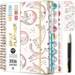 Agenda 2026 semainier spirale de janvier a dcembre (12 mois) a5 agenda scolaire semainier et mensuel ...