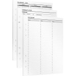 Agenda et agenda 5 inserts din a5 pour agenda a anneaux calendrier annuel 2025 et 2026, calendrier mensuel, ...