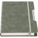 Agenda acadmique 2025, journalier par page, couverture rigide, organis de janvier 2025 a dcembre 2025, ...