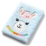 Agenda couverture t�te de lama fourrure date a personnaliser