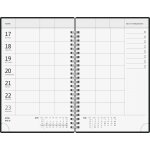 Agenda familial (2025)  blossom , 2 pages = 1 semaine, format a5, 192 pages, couverture rigide, multicolore ...