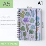 Agenda hebdomadaire a5 a6, planificateur en spirale pour agenda version anglaise, carnet d'objectifs, ...