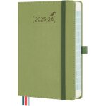 Agenda journalier 2025 2026 17 x 12 cm - 16 mois agenda scolaire 1 jour par page - septembre 2025 a dcembre ...