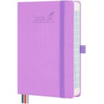 Agenda journalier 2025 2026 17 x 12 cm - 16 mois agenda scolaire 1 jour par page - septembre 2025 a dcembre ...