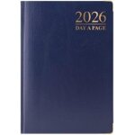 Agenda journalier 2025 de qualit� sup�rieure - format a6 - couverture rigide avec bords dor�s et coins ...