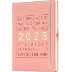 Agenda journalier 2026 de janvier 2026 a dcembre 2026 avec porte - stylo, poche intrieureformat a41 ...