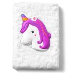 Agenda licorne avec date a personnaliser fourrure squishy