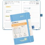 Agenda de poche 2026 journalier 16 x 10, 5 cmcouverture rigide, 1 page par jour a6 petite planner, d'jan ...