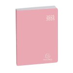 Agenda scolaire - 2024 / 2025 - 1 page par jour - rose pastel - 12x17cm - color soft