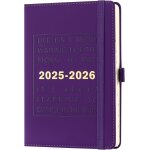 Agenda scolaire 2025 - 2026, planificateur quotidien 25 / 26 pages par jour, milieu d'ann�e de juin 2025 ...