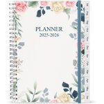 Agenda semainier 2024 - 2025, format a5 avec onglets mensuels, planificateur 2024 - 2025 de juillet 2024 ...