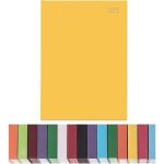 Agenda semainier 2025 a4 avec couverture rigide et ruban marque - page assorti (jaune)