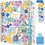 Agenda semainier 2025 spirale - a5 planner (janvier - d�cembre 2025) - agenda scolaire avec boucle de ...