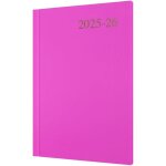 Agenda semainier  essentials  12 mois, juillet 2025 a juillet 2026, couverture rigide, rose