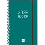 Agenda semainier horizontal 2026 de janvier a d�cembre (12 mois) agenda annuel 2026 avec elastique couverture ...