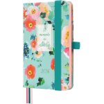 Agenda semainier horizontal 2026 de janvier a d�cembre 2026 avec elastique et 3 bandes pointues, couverture ...