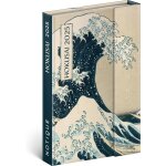 Agenda semainier de poche 2025 format a6 environ avec fermeture magn�tique et couverture rigide, katsushika ...