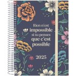 Agenda spirale design collection 2025 1 jour par page janvier 2025 ¿ d�cembre 2025 (12 mois) impossible ...