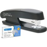 Agrafeuse - avec agrafes 24 / 6mm - noir - bureau - inclus 1000 agrafes - rapesco