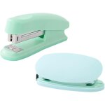 Agrafeuse bureau, perforatrice 2 trous, agrafeuse bureau sans agrafes, capacit de 20 feuilles, portable ...