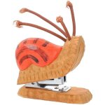 Agrafeuse durable en forme d'animal en bois rouge et fer pour la d�coration et l'organisation de la maison, ...