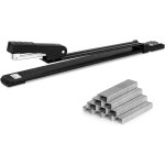 Agrafeuse longue porte avec 1000 agrafes, capacit de 20 feuilles, agrafeuses standard a bras long pour ...