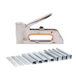 Agrafeuse robuste 3 en 1, manuel et 600 agrafes, y compris les agrafes d, u et t