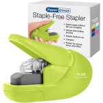 Agrafeuse sans agrafes zro effort, staple - free stapler, jusqua 5 feuilles - vert