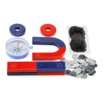 Aimant de boussole en fer a cheval, anneau de barre, outils d'expérimentation de la science physique, ... Aimant de boussole en fer a cheval, anneau de barre, outils d'expérimentation de la science physique, ...