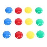 Aimants de planification pour tableau blanc de r�frig�rateur, 12 pi�ces / ensemble, bouton magn�tique ...