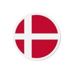 Aimant rond - danemark - 8 cm - 50 pices - multicolore - mixte