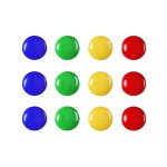 Aimants pour tableau blanc de rfrigrateur 12 pices / ensemble, tableau de planification, bouton magntique ...