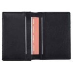 Alassio etui pour cartes de visite, cuir, noir
