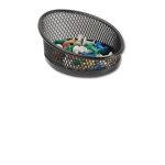 Alba meshclip n pot a trombones en mtal mesh noir