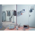 Alba pmv2 2 double pat�res murale gris metal et bois clair