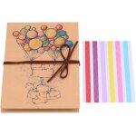 Album d'album de bricolage fait a la main avec couverture de ballon, cadeaux parfaits pour elle, enregistrer ...