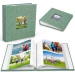 Album en lin avec photo de couverture, album 100 pages avec 200 photos 4x6 ou 100 photos 5x7, livret ...