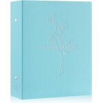 Album photo 10x15 400 pochette, our memories lin tissu album pour vertical photos teal[l18]