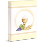 Album photo 23 x 30 dessin communion 60 pages avec voile, beige Album photo 23 x 30 dessin communion 60 pages avec voile, beige