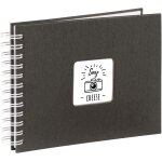 Album photo jumbo 'fine art' 3030cm (100 pages noires pour 400 photos 1015cm a coller, fentre de ...