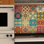 Ambiance - live col - tiles - ros - a838 10x10cm stickers adh�sifs carrelages, multicolore, 10 x 10 cm, ...