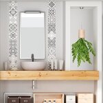 Ambiance - live col - tiles - ros - a916 20x20cm stickers adh�sifs carrelages, multicolore, 20 x 20 cm, ...