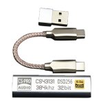Amplificateur de casque de type c a 3. 5mm dsd256 pour android, adaptateur dac portable usb cirrus logic ...
