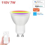 Ampoule intelligente 7w 9w wifi, lampe led gu10 rgbcw variable avec application tuya, commande vocale ...