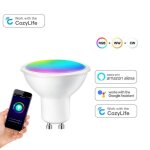 Ampoules led intelligentes gu10, wifi, rgbcw 5w, lampes a intensit� variable, bricolage, application ...