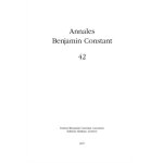 Annales benjamin constant n 42 - l'actualit� benjamin constant - actes du colloque international tenu ...