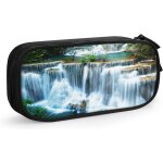 Antelope fourrure ? trousse a crayons en cuir imprim� ? trousse multifonction pour cosm�tiques, maquillage, ...